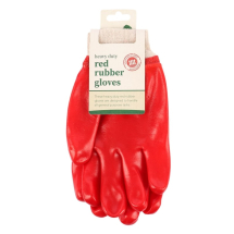 Kingfisher Garden PVC Red Rubber Gloves